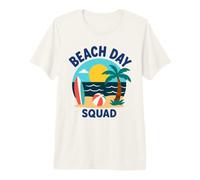 Summer Ocean Vacation Funny Beach Day Squad Camiseta Premium