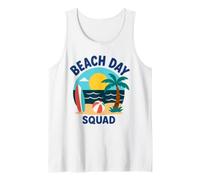 Summer Ocean Vacation Funny Beach Day Squad Camiseta sin Mangas