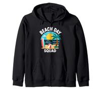 Summer Ocean Vacation Funny Beach Day Squad Sudadera con Capucha