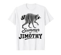 Summer of Jimothy Summer Seattle 2026 Jimothy The Raccoon Camiseta gráfica económica, Hombre, Blanco, XL