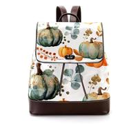 Summer Oranges and Lemons - Mochila de piel sintética para laptop, mochila de viaje para mujer, Multicolor 07, 27x12.3x32cm