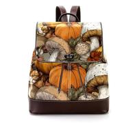 Summer Oranges and Lemons - Mochila de piel sintética para laptop, mochila de viaje para mujer, Multicolor 09, 27x12.3x32cm