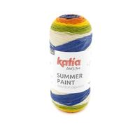 SUMMER PAINT de Katia ovillos de 150 gramos y 500 metros (504 - Verde-Amarillo-Lila-Naranja)