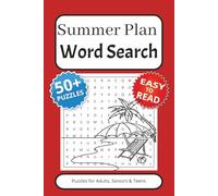 Summer Plan Word Search: Word Searches with Easy to Read Print about Summer, Vacation and More