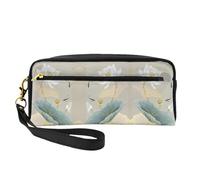 Summer Pond - Bolsa de cosméticos para mujer, con dos bolsillos, organizador de accesorios esenciales de belleza diaria, Black, Talla única, Neceser de maquillaje