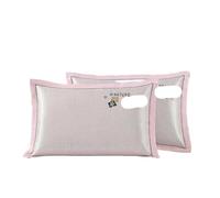 Summer Pure Color Ice Silk Pillowcase Cool Washable Single Person Cooling Mat Pair Set(V)