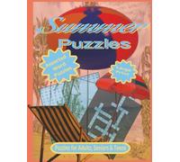 Summer Puzzles: Large Print 8.5 x 11 Crosswords, Wordsearch & Word Fill Puzzles for Adults, Seniors, & Teens.