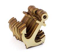 Summer-Ray - Anclajes de chapa de madera cortados con láser, 50 unidades, 5 cm