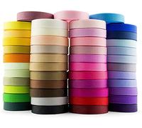 Summer-Ray - Cinta de grogrén de 141 yardas (47 x 3 yardas), paquete de colores vibrantes y pastel de 10 mm, GROSGRAIN-10MM-141YRDS