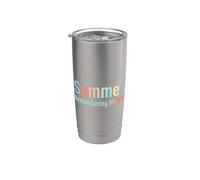 Summer Remembering My Why Funny Inspirational Quote Vacaciones Vaso térmico de acero inoxidable de doble pared