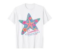 Summer Remembering My Why Starfish Floral Funny Teacher Camiseta