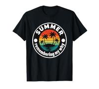 Summer Remembering My Why Vintage Tropical Funny Teacher Camiseta