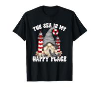 Summer Saying For Beach Trip Lighthouse and Anchor GNOME Camiseta