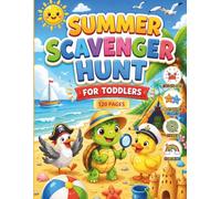 Summer Scavenger Hunt for Toddlers: A Fun Activity Book for Kids with Dot-to-Dot, Matching Games, Mazes, and Coloring