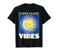 Summer Solstice Vibes Midsommar Festival Rueda del Año Camiseta