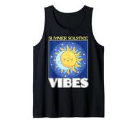 Summer Solstice Vibes Midsommar Festival Rueda del Año Camiseta sin Mangas