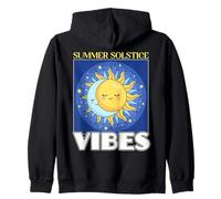Summer Solstice Vibes Midsommar Festival Rueda del Año Sudadera con Capucha