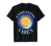 Summer Solstice Vibes Rueda del Año Midsommar Festival Camiseta