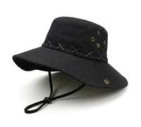 Summer Sun Protection Hat Hiking Pattern Shade Fisherman Hats Windproof Quick Dry Breathable Foldable Fishing Outdoor Daily Fashion Comfortable Lightweight (Black)