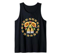 Summer Sunflower Gnomes with Ladybugs For Spring & Gardener Camiseta sin Mangas