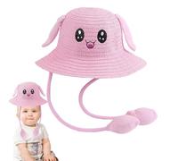 Summer Sunhat for Kids - 360° Protection Cartoon Cap with Moving Ears | Cute Breathable Headwear for Boys Girls , Outdoor Fun, Beach, Travel, Playground, Party Celebration, Lightweight Sunshad