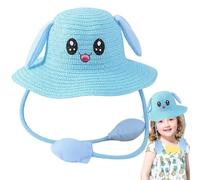 Summer Sunhat for Kids - 360° Protection Cartoon Cap with Moving Ears | Cute Breathable Headwear for Boys Girls , Outdoor Fun, Beach, Travel, Playground, Party Celebration, Lightweight Sunshad
