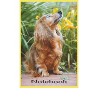 Summer Sunshine Dachshund Notebook: Long-Haired Dachshund in Yellow Flowers | Writing Notebook for Dachshund Lovers | 6 x 9 Inches, 120 lined pages