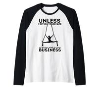 Summer Swing Sarcastic Mi Peso no es tu Mujer de Negocios Camiseta Manga Raglan