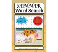 Summer Theme Word Search Puzzle: Word Search Puzzle with Easy to Read Print about Summer, Beach; Swimming Relaxation and More | 6 x 9 inches | 110 ... Gift for vacation, holidays and Spare times.