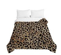 Summer Thin Quilt Blanket Bed Cover Animal 3D Marrón Púrpura Colorful Leopard Quilting Edredón Poliéster Edredón Blanket Quilt Frazada Patrón de Tigre Bedspread Colcha (Color 2,150 x 200 cm)