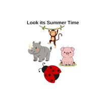 Summer Time kids Coloring