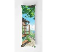 Summer Tree Body Pillow Case Cover 50x150cm, Long Backrest Cushion Pillow Protector with Zipper, Decorative Bedding Pillowcase, Soft Body Pillow Cover for Couch Bedroom Bay