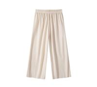 Summer Trousers Girls Wide Leg Pleated Trousers Children's Elastic Waist Culotte Dress Suit Pants Kids Loose Fit Soft Plain Casual Pants Solid Color Jogging Bottoms