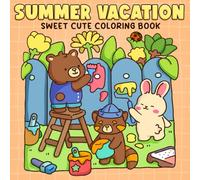 Summer Vacation Coloring Book: Peaceful Moments Coloring Pages for All Ages to Relax & Recharge with Adorable Creatures, Beach Days, Peaceful Moments and More
