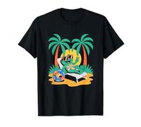 Summer Vacation Frog Beach Cute Tropical Fun Animal Design Camiseta