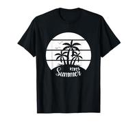 Summer Vibe Sunny Times Hola Verano Mar Puesta del Sol Camiseta