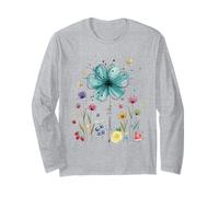 Summer Vibes Acuarela Floral Fruta Diseño Manga Larga
