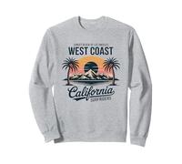 Summer Vibes California Beach Retro Ocean West Coast Sudadera