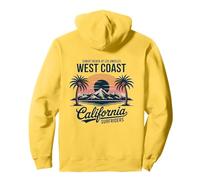 Summer Vibes California Beach Retro Ocean West Coast Sudadera con Capucha