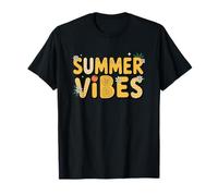 Summer Vibes Citrus Floral Tomate Sunshine Camiseta