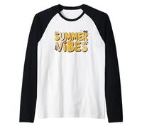 Summer Vibes Citrus Floral Tomate Sunshine Camiseta Manga Raglan