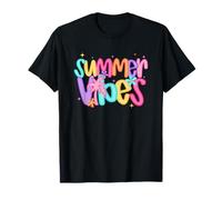 Summer Vibes Colorido Tropical Beach Fun Camiseta