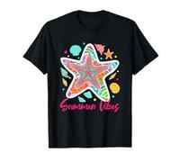 Summer Vibes Estrellas de mar Conchas Océano Camiseta