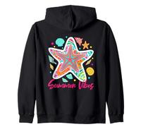 Summer Vibes Estrellas de mar Conchas Océano Sudadera con Capucha