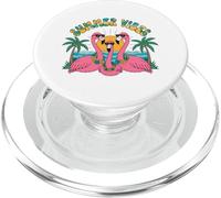 Summer Vibes Flamingos Tropical Beach Vacaciones PopSockets PopGrip para MagSafe