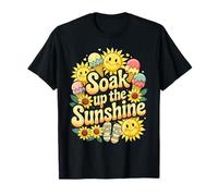 Summer Vibes - Helado de girasol retro para tomar el sol Camiseta