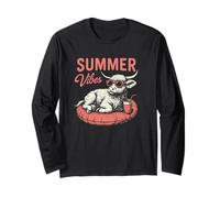 Summer Vibes Highland Cow Relajante Manga Larga