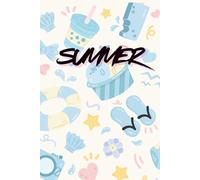 Summer Vibes Notebook: Lined Journal with Daily Day Tracker, 4 Habit Trackers & 2026 Calendar: 6x9 Inch, 120 Pages - Aesthetic Undated Diary for Vacation Memories, Travel Notes, and School