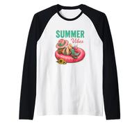 Summer Vibes Relajante al aire libre Camiseta Manga Raglan