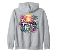 Summer Vibes Tropical Sunset Palmeras Sudadera con Capucha